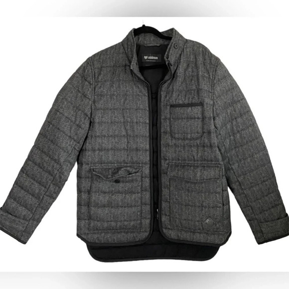 Minimum Zolten Outerwear grey quilted jacket Sz XL - Picture 1 of 12